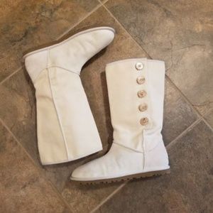 Womens UGG Australia 218510 beige linen boots